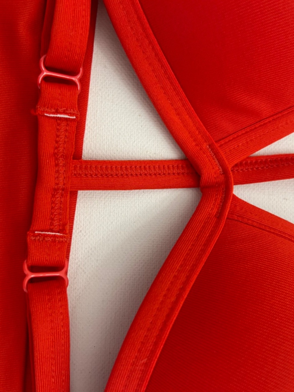 PINK Active - (Victoria’s Secret) Red Bathing Suit Top size Medium - Picture 3 of 6